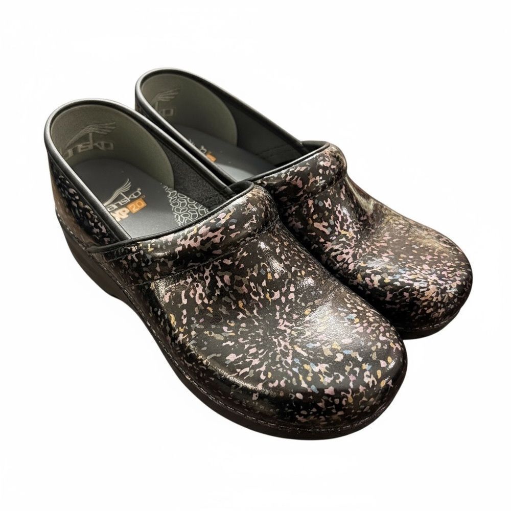 Dansko XP 2.0 Metallic Speckled Patent Leather Clogs